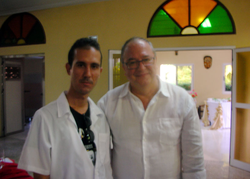 Raúl con Enric Corbera